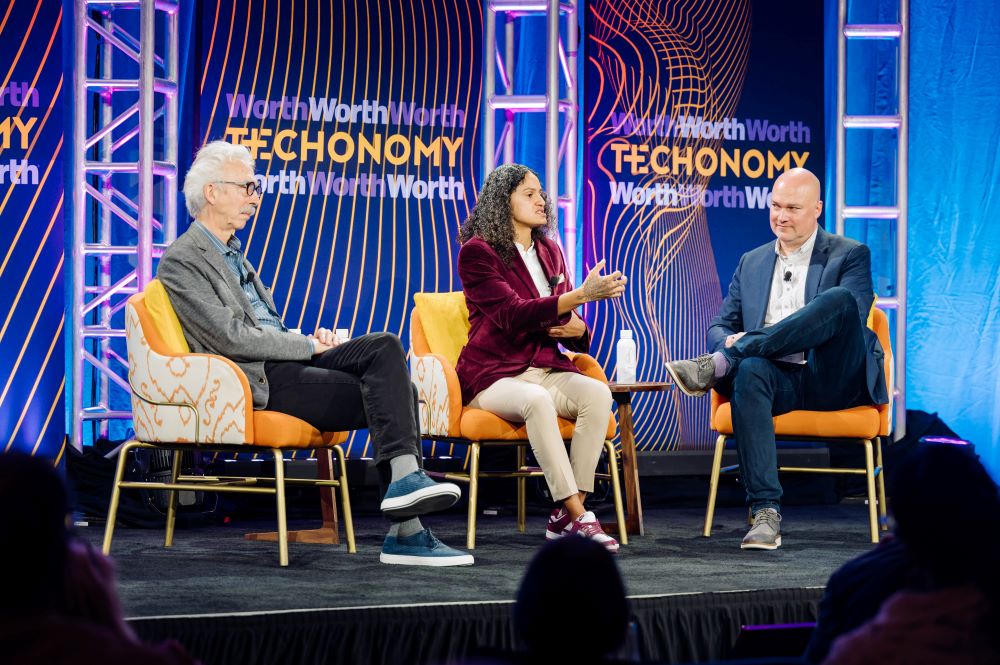Techonomy speakers on stage, Lake Nona Wave Hotel