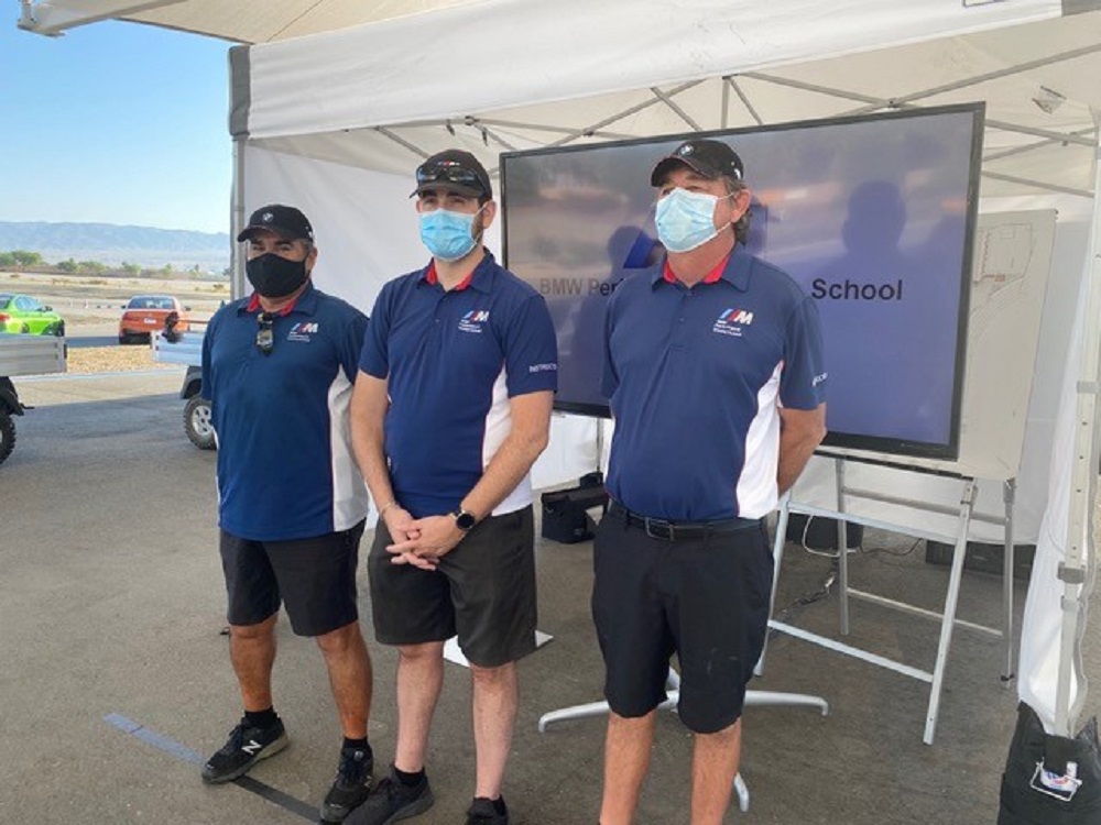 Instructors at the BMW Performance Center outside of Palm Springs, California.