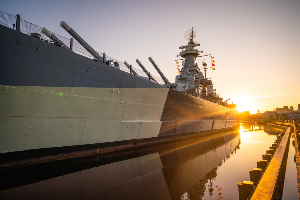 Battleship NORTH CAROLINA in Wilmington