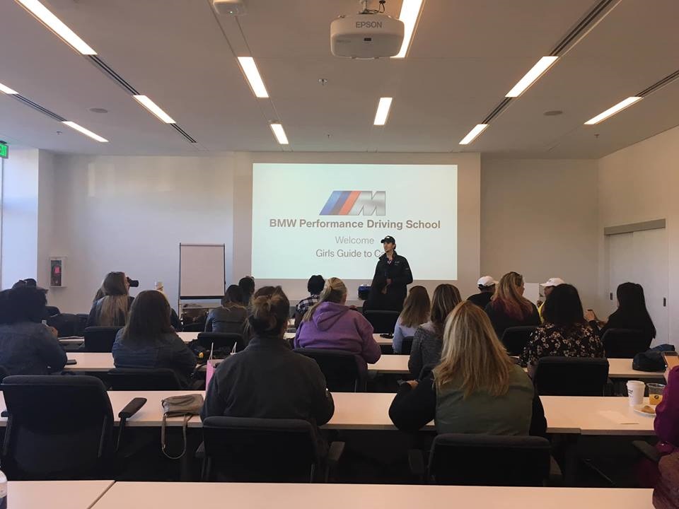 A meeting room at the BMW Performance Driving School.