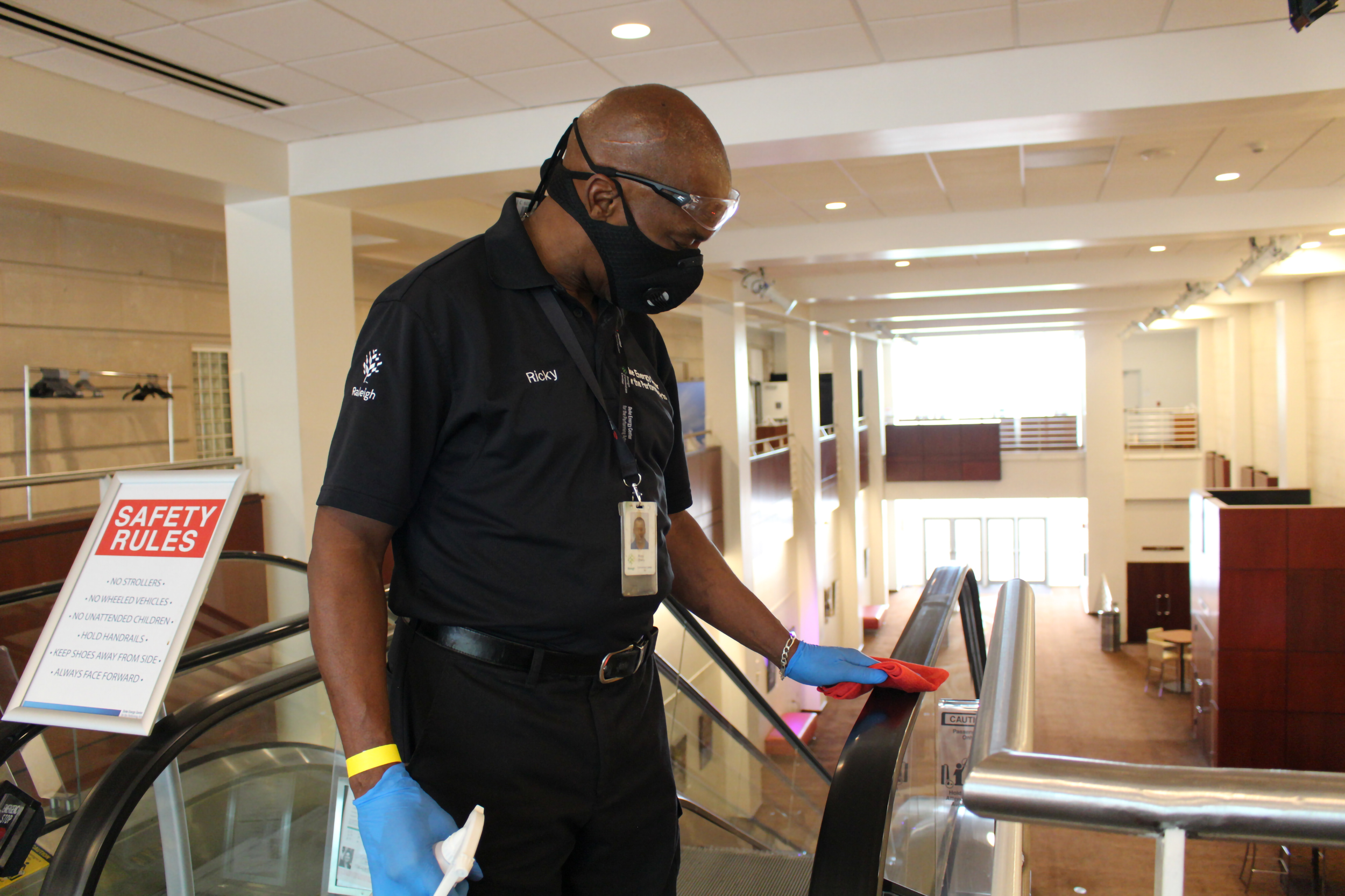Enhanced cleaning procedures at Raleigh Convention Center