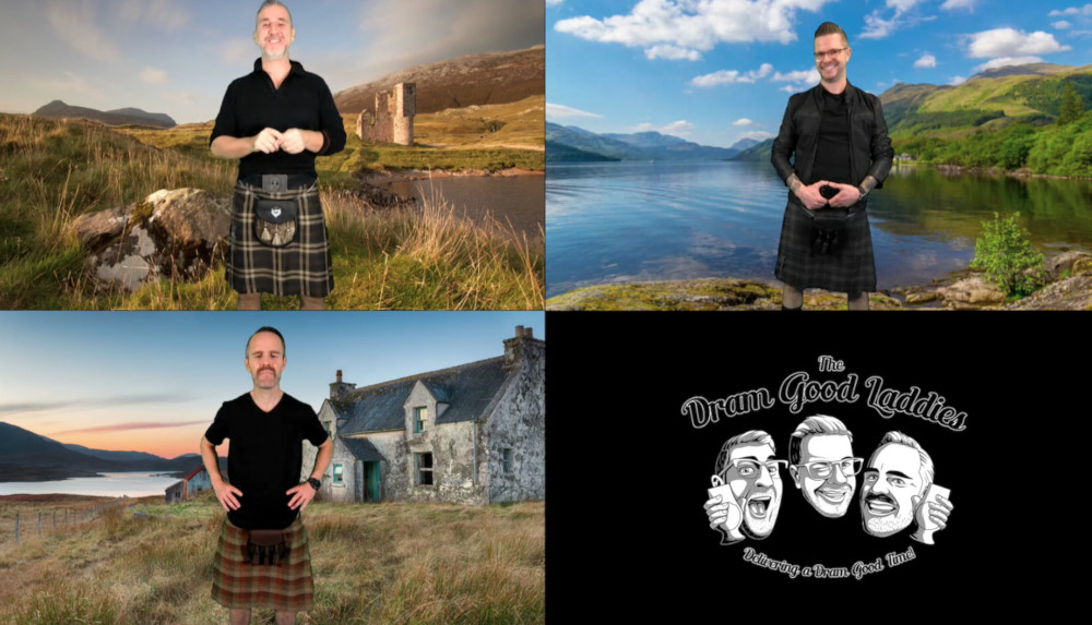 Can’t enjoy the many lures of Scotland due to pandemic travel restrictions? The Dram Good Laddies will transport you there virtually! Credit: The Dram Good Laddies