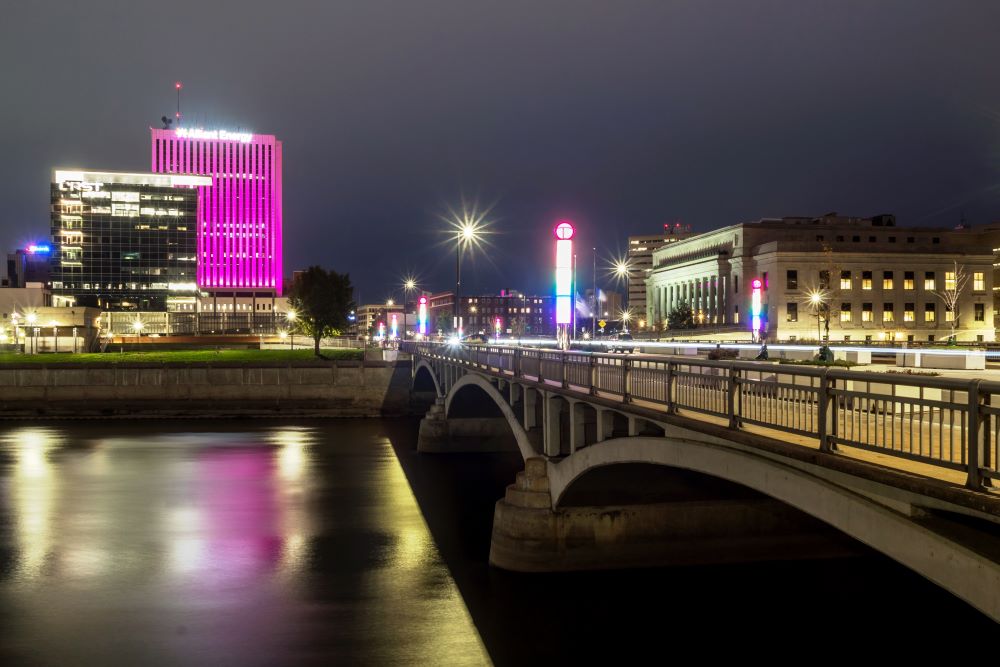 Photo of Downtown Cedar Rapids. Photo Credit: Sam Wagner