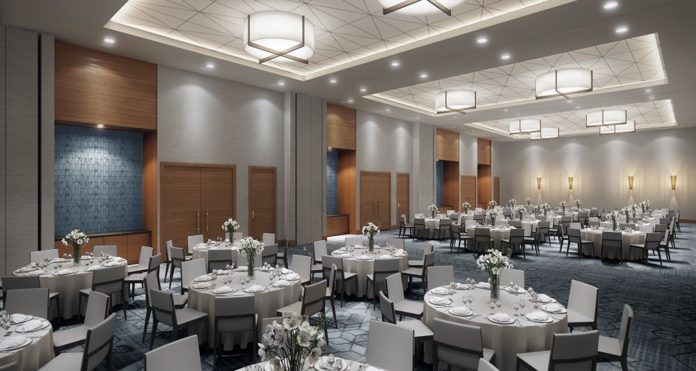 Hilton Asheville Downtown Ballroom. Photo Credit: Embassy Suites by Hilton