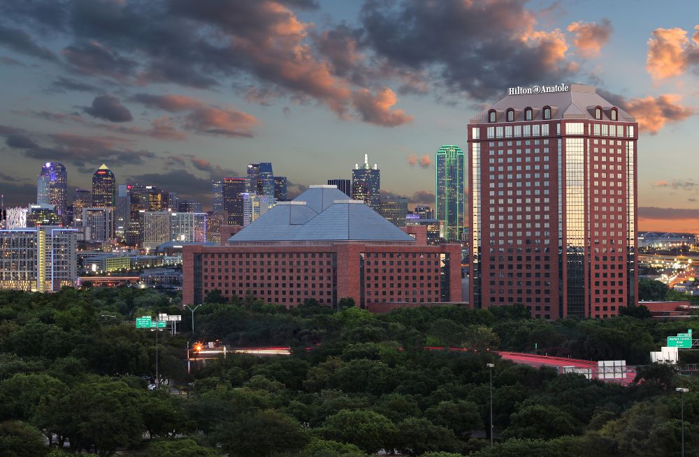 Hilton Anatole Hotel Exterior in Dallas 