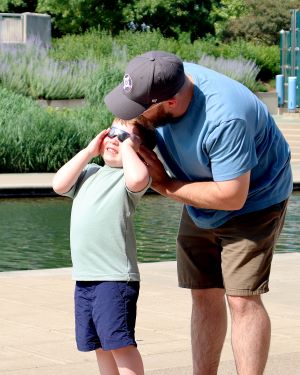 Indiana State Museum Eclipse Watch Party. Photo Credit Emily Winship and Visit Indy