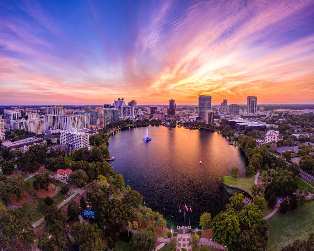 Downtown Orlando Skyline Photo