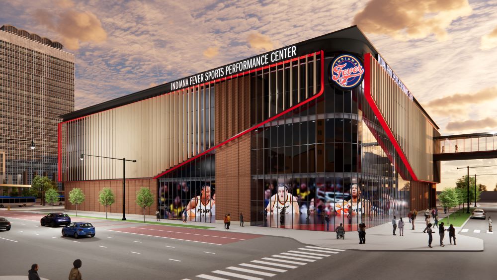 The Indiana Fever Sports Performance Center rendering