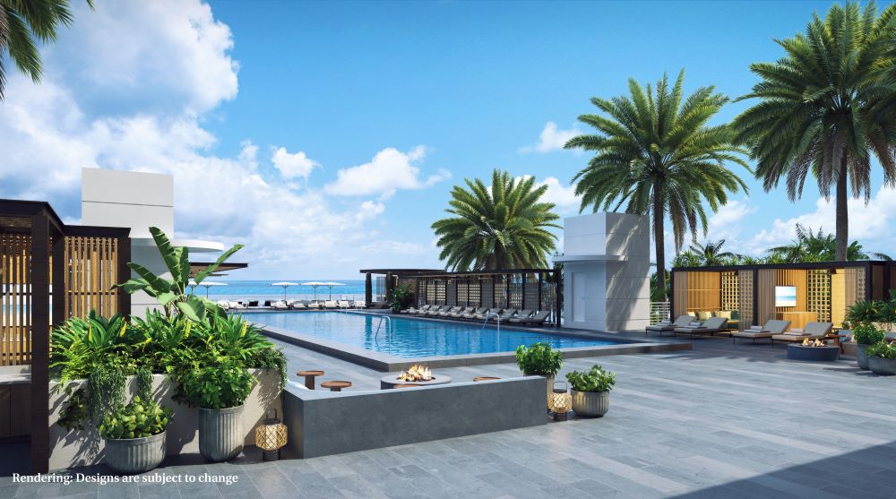 The Diplomat Resort Infinity Pool Rendering
