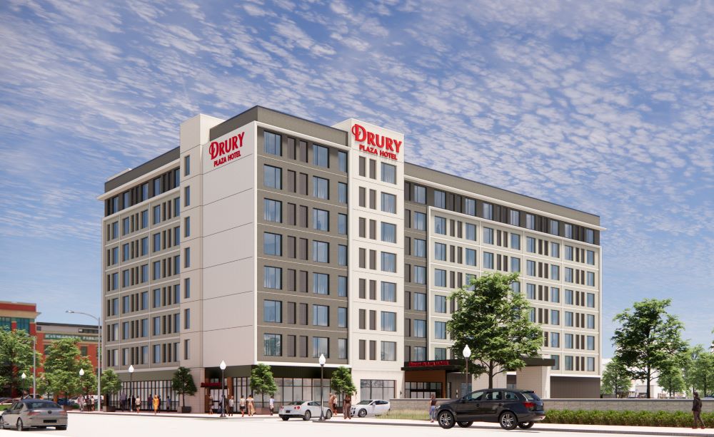 Drury Plaza Hotel Lincoln Downtown exterior rendering