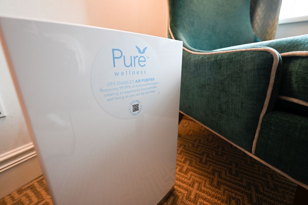 Pure Room Air Filter. Credit: The Hotel Roanoke & Conference Center, Curio Collection by Hilton