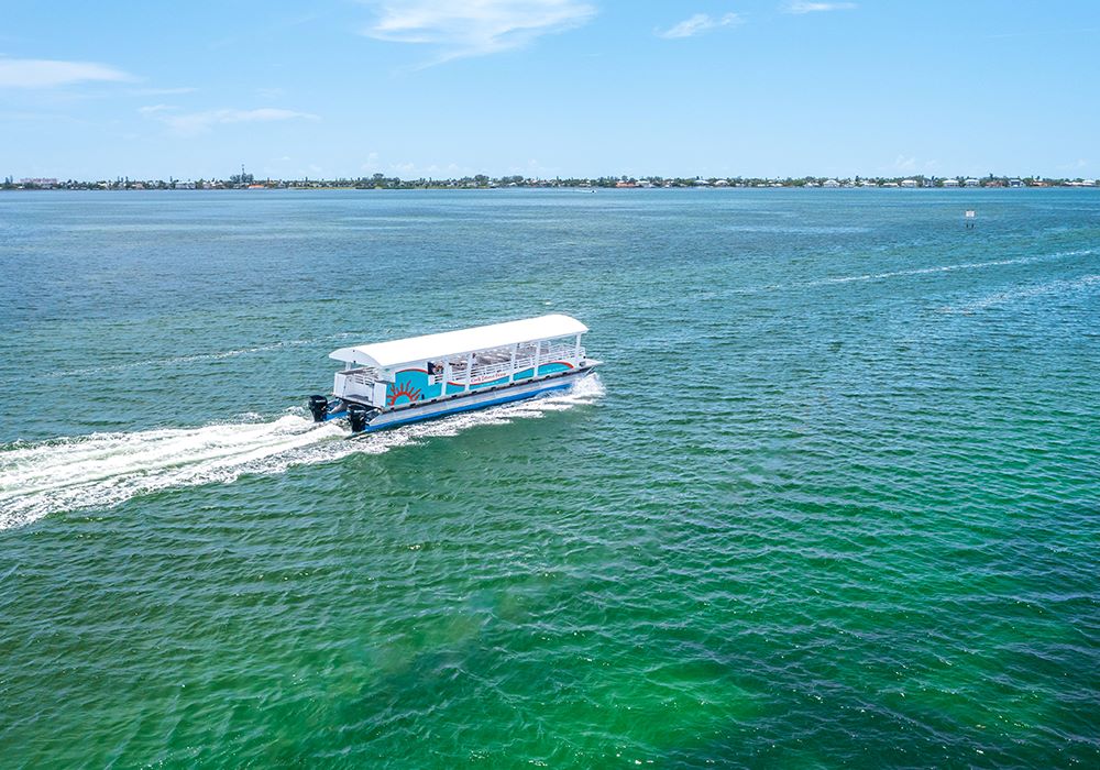 The Gulf Islands Ferry runs regularly between downtown Bradenton and Anna Maria Island.