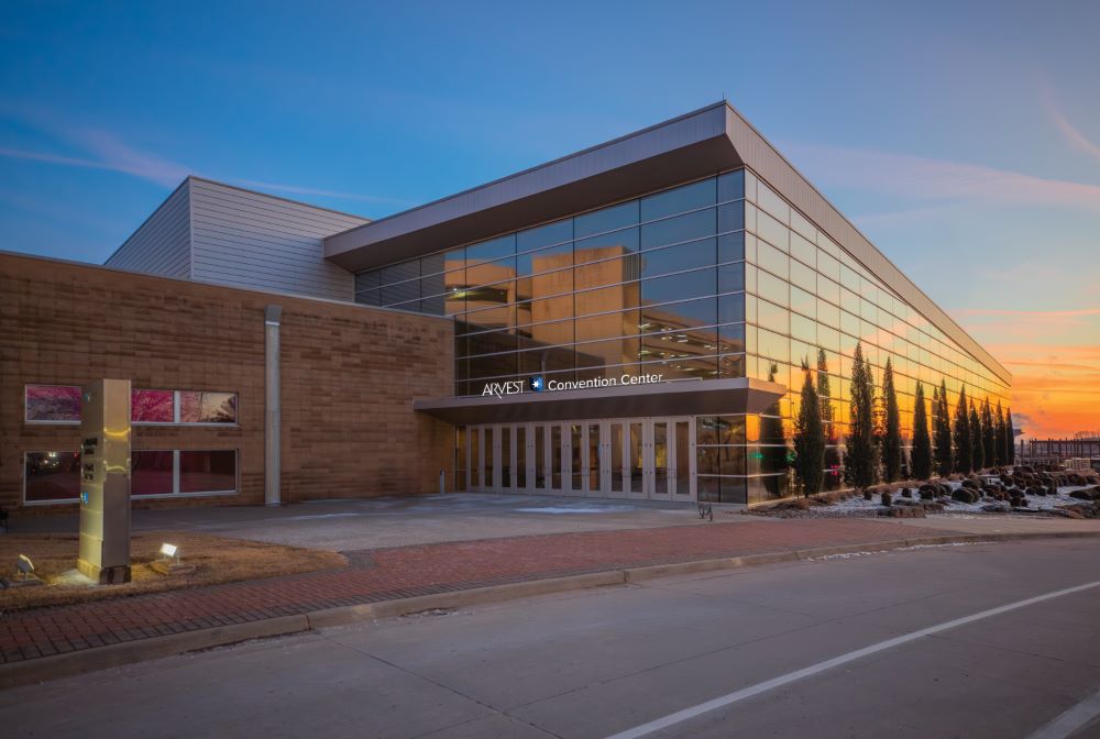 Arvest Convention Center exterior. Credit: Arvest Convention Center