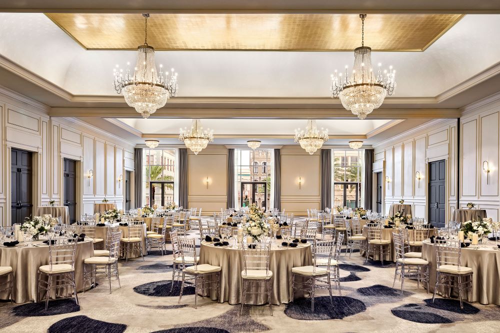 JW Marriott New Orleans ballroom. Credit: Marriott International