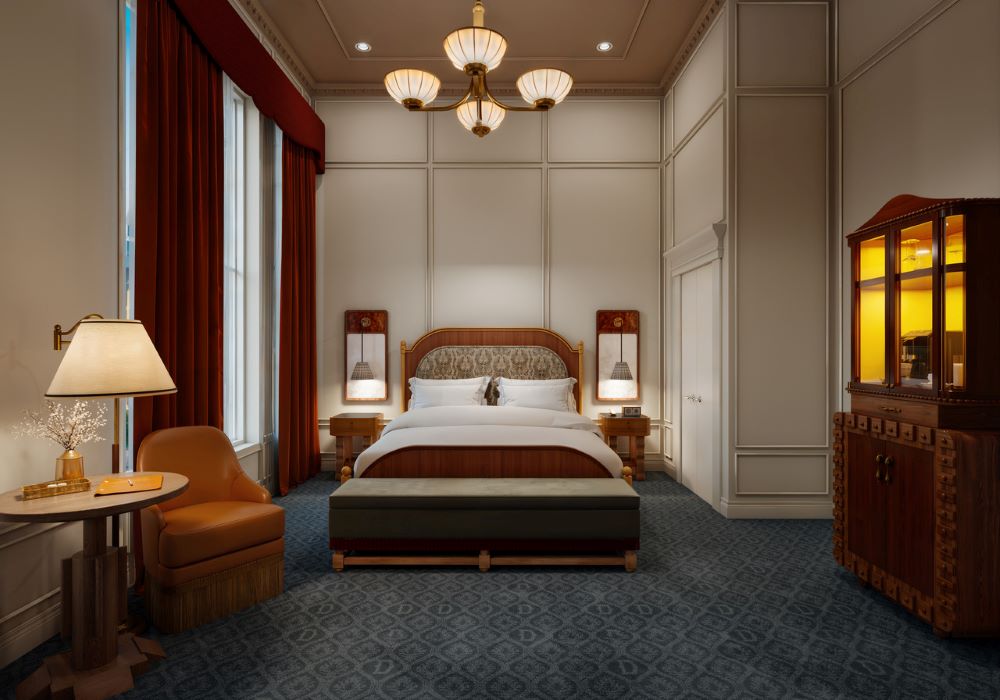 The Driskill Hotel historic guest room
