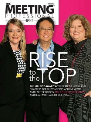 Photo of cover of MPI's The Meeting Professional with Kevin Iwamoto.