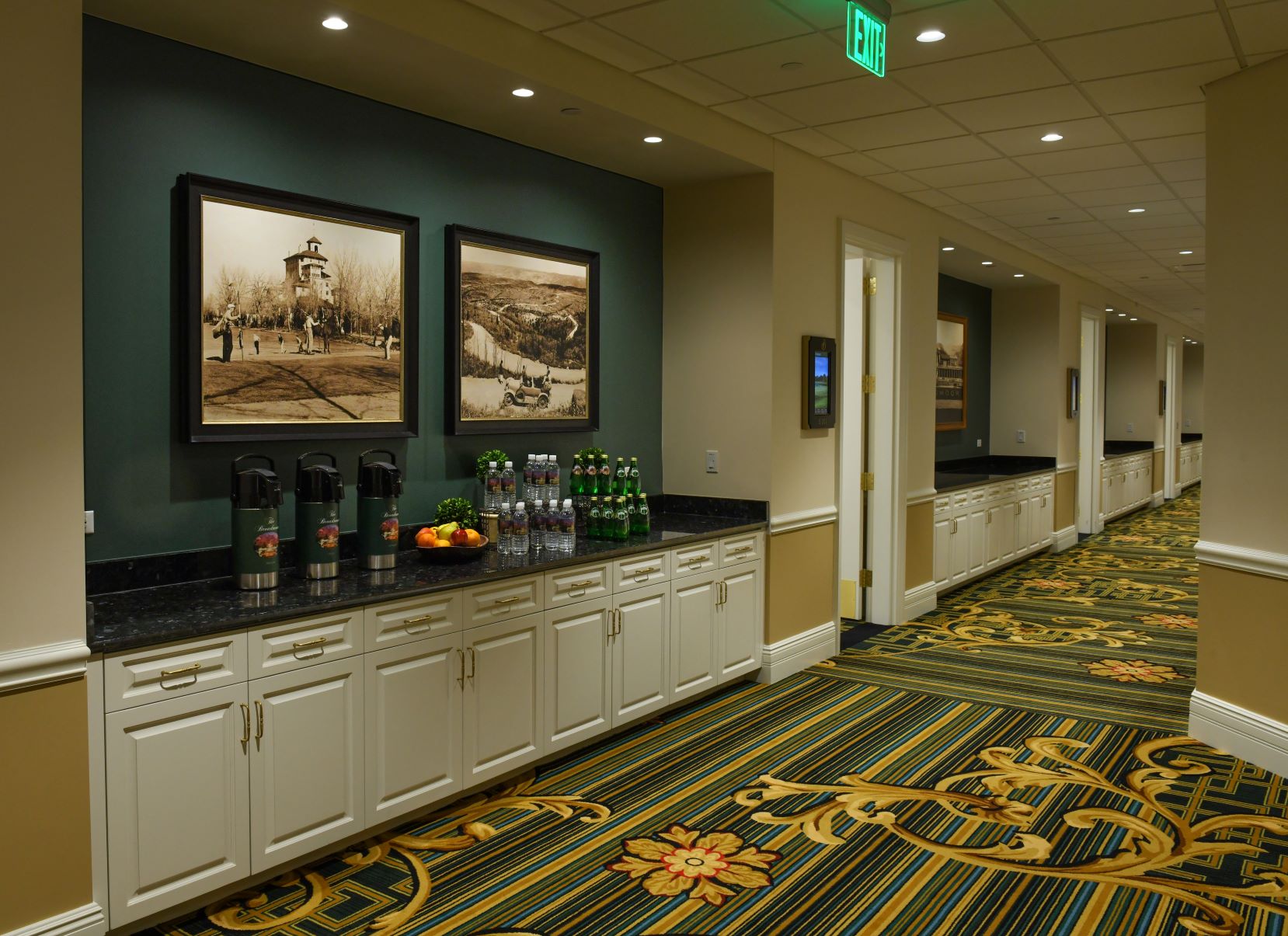 Drink station inside Bartolin Hall