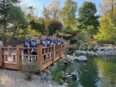 Volunteers at the Dubuque Arboretum and Botanical Gardens