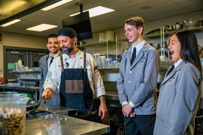 Kirkwood Community College Culinary Arts students learn from a professional chef. Credit: Marketing Department/Kirkwood Community College