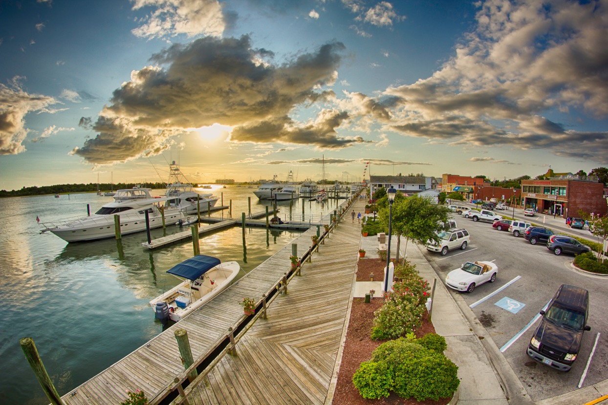 Beaufort, North Carolina waterfront.