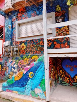 A mural in Sayulita