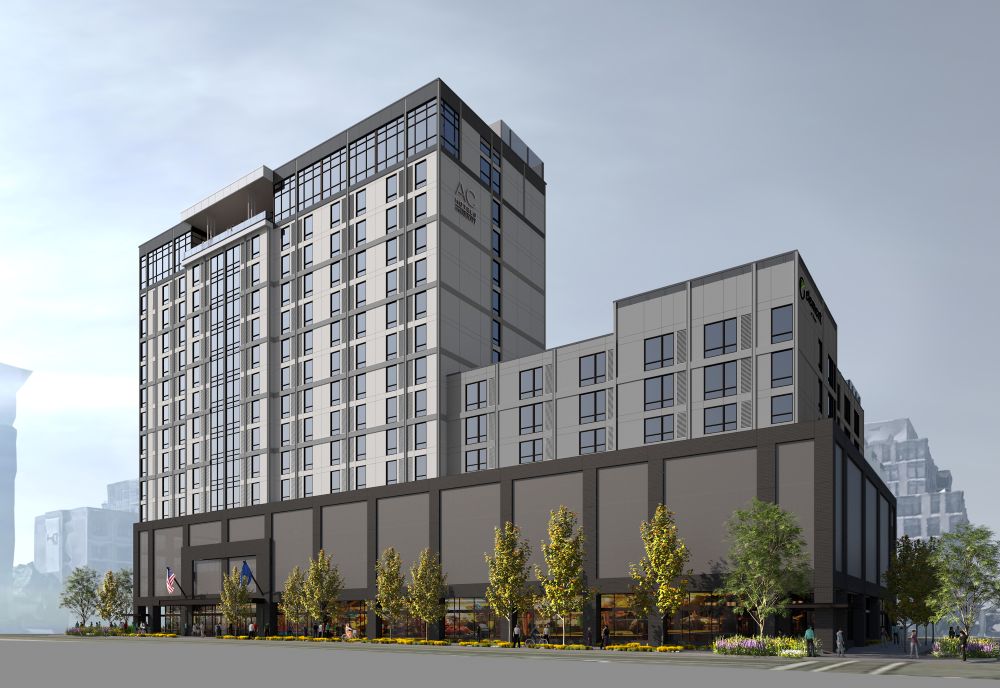 Rendering of Boise AC Hotel & Element.