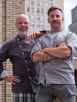 Ron Ben-Israel and pastry chef Thomas Smallwood
