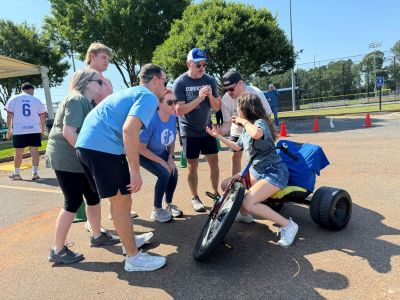 Adult Big Wheel Club teambuilding event