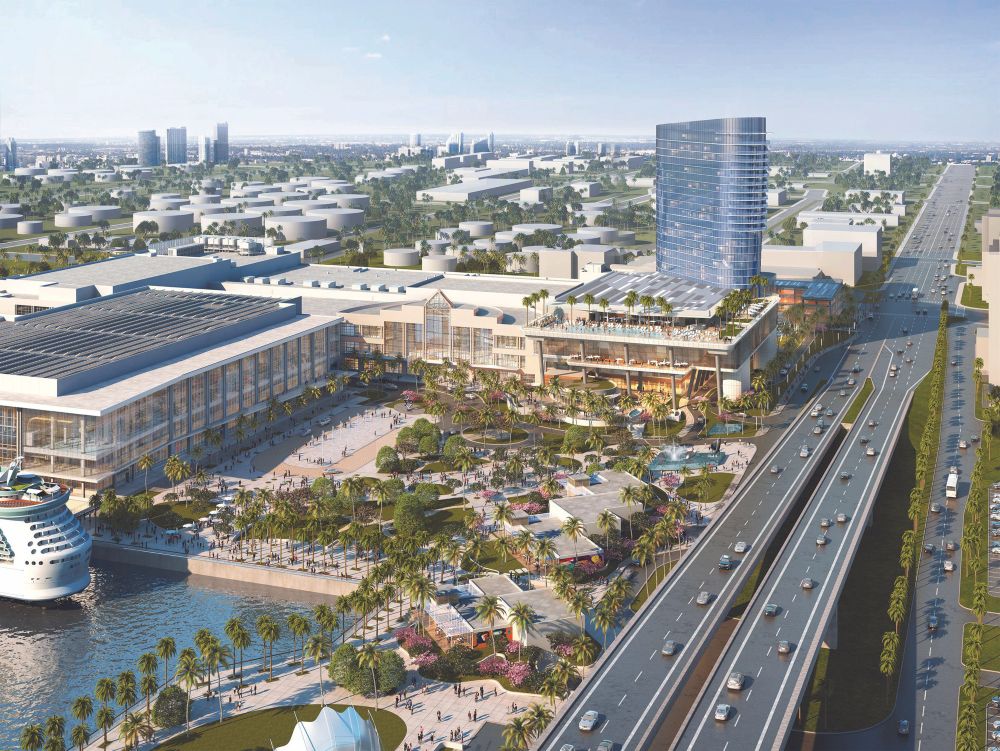 Rendering of Broward County Convention Center expansion.