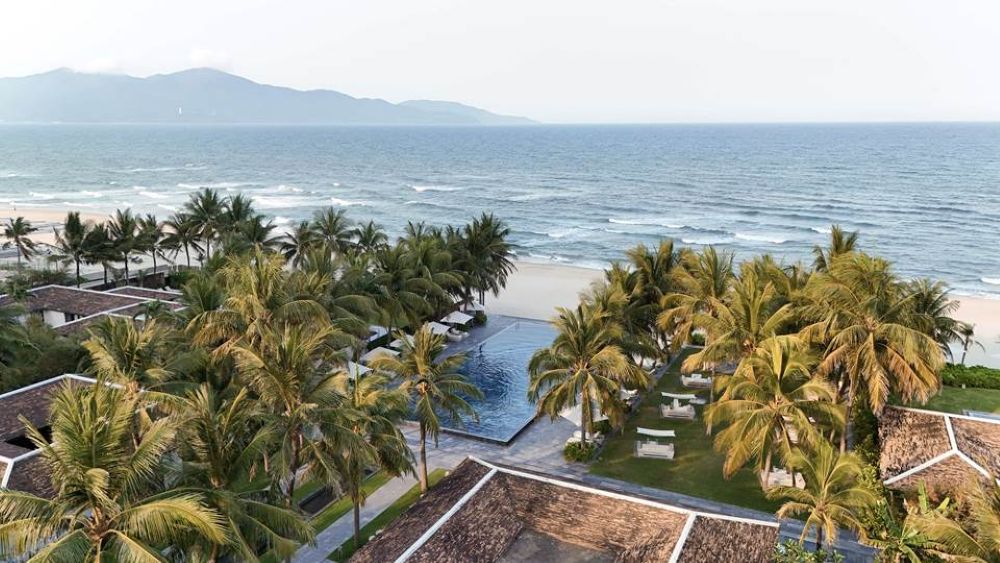 Aerial overview of TIA Wellness Resort. 