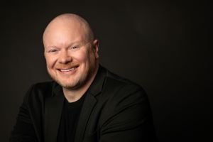 Tim Barrett smiling