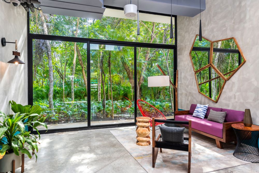 Aloft Tulum meeting room foyer