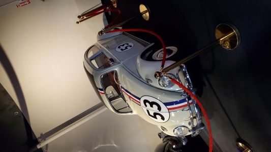 Photo of Herbie the Love Bug Volkswagon at National Automobile Museum.