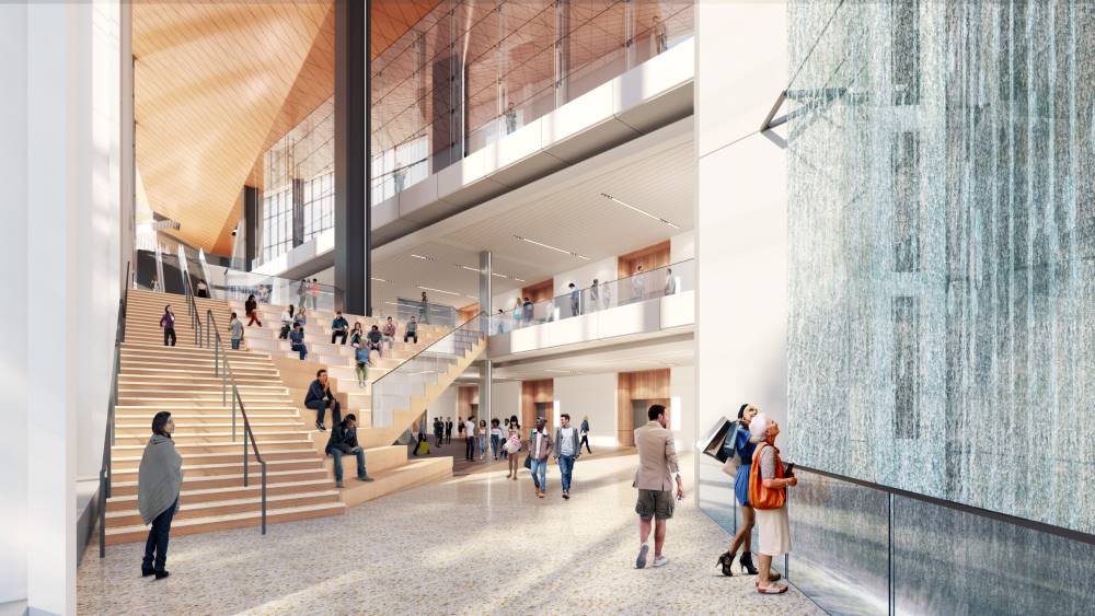 Baird Center Collaborative Staircase Rendering