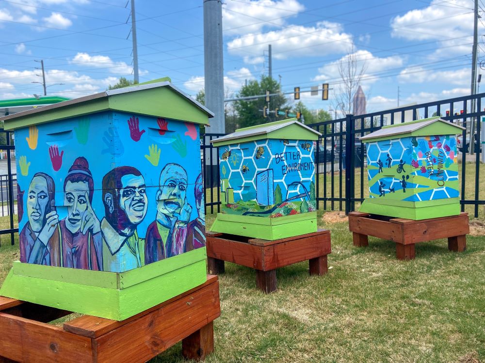 Photo of Georgia World Congress Authority's bee hives.