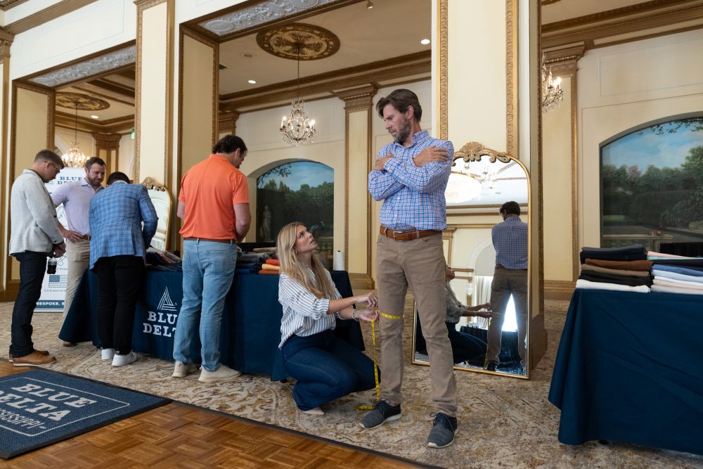 Blue Delta Jeans gifting setup