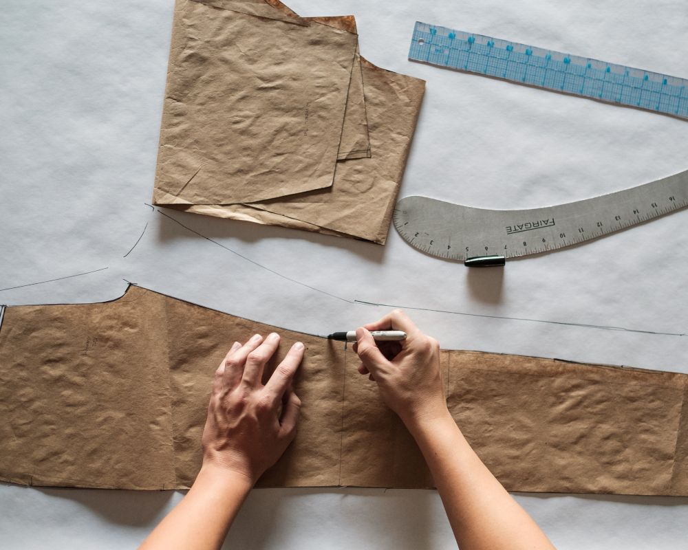 Blue Delta Jeans patterning process