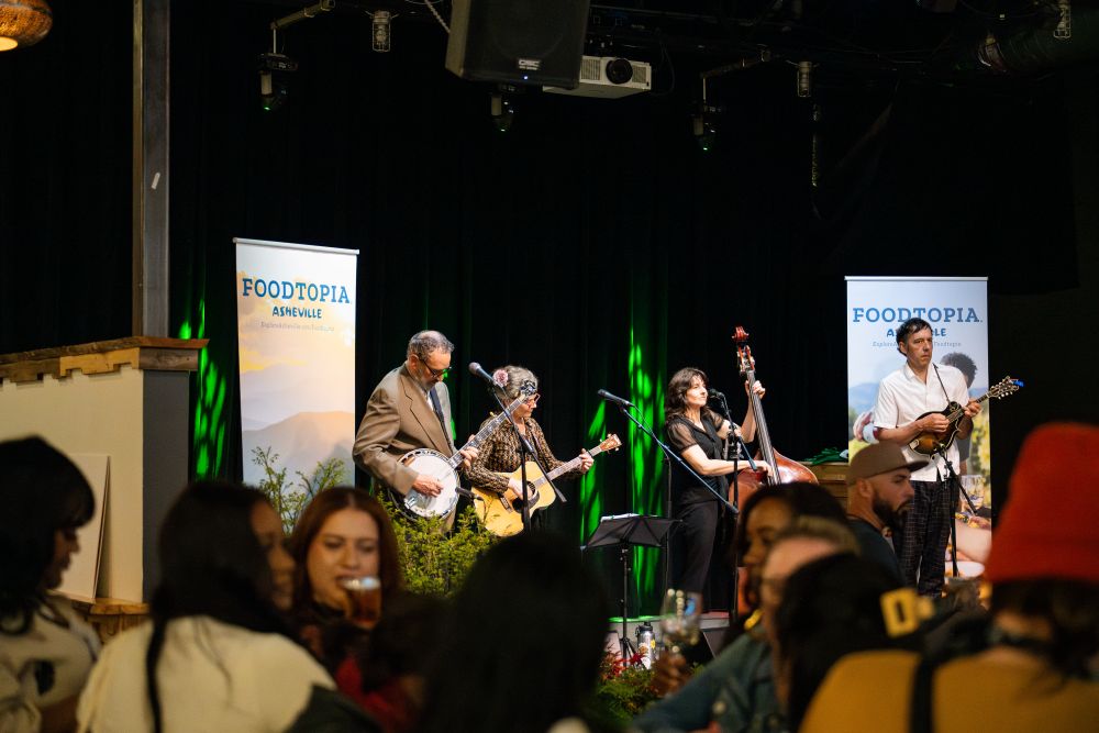 Band playing at a reception.