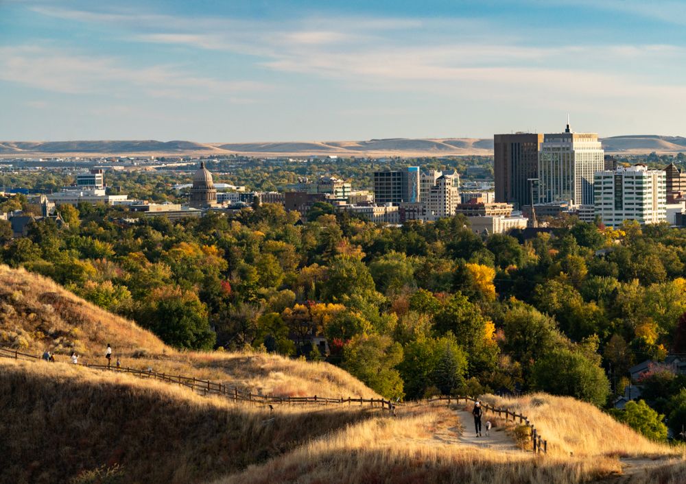 Boise foothills and skyline