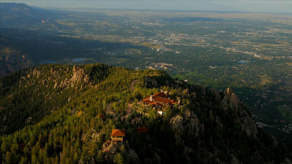 Aerial view of Cloud Camp