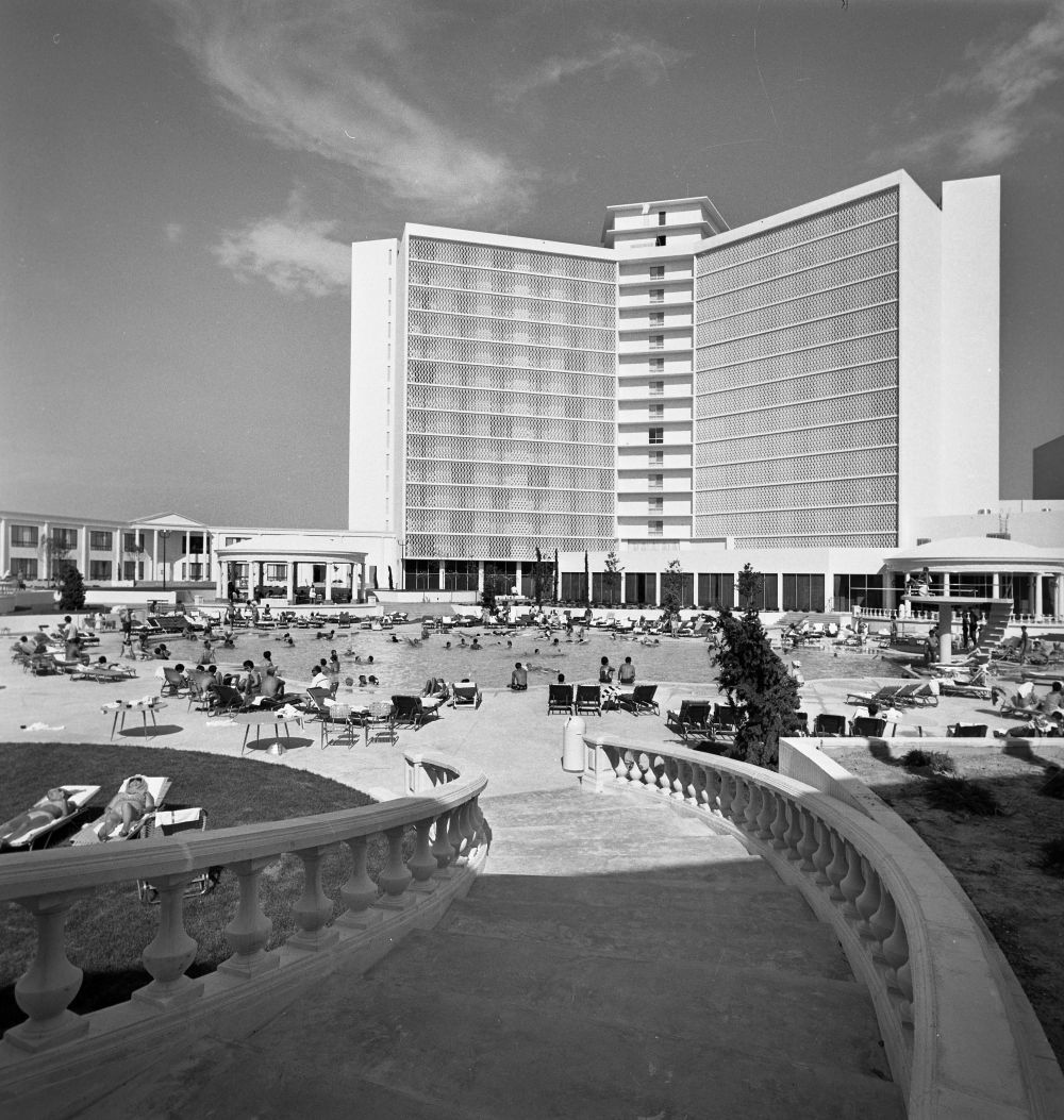 Caesars Palace pool, 1966.