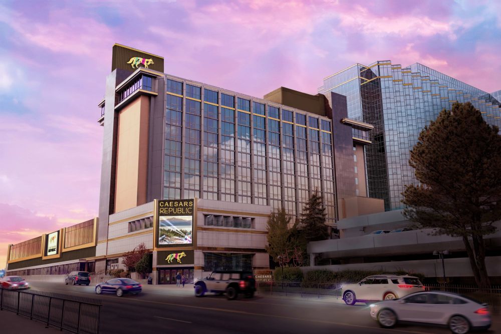 Caesars Republic Lake Tahoe exterior rendering. Credit: Caesars Entertainment