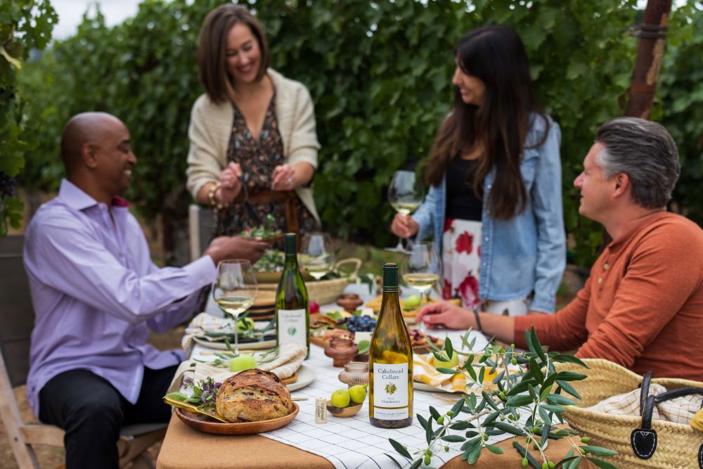 Dinner at Cakebread Cellars, Napa Valley