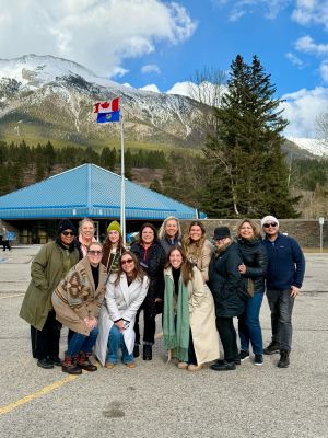 Calgary on Ice fam attendees in Banff
