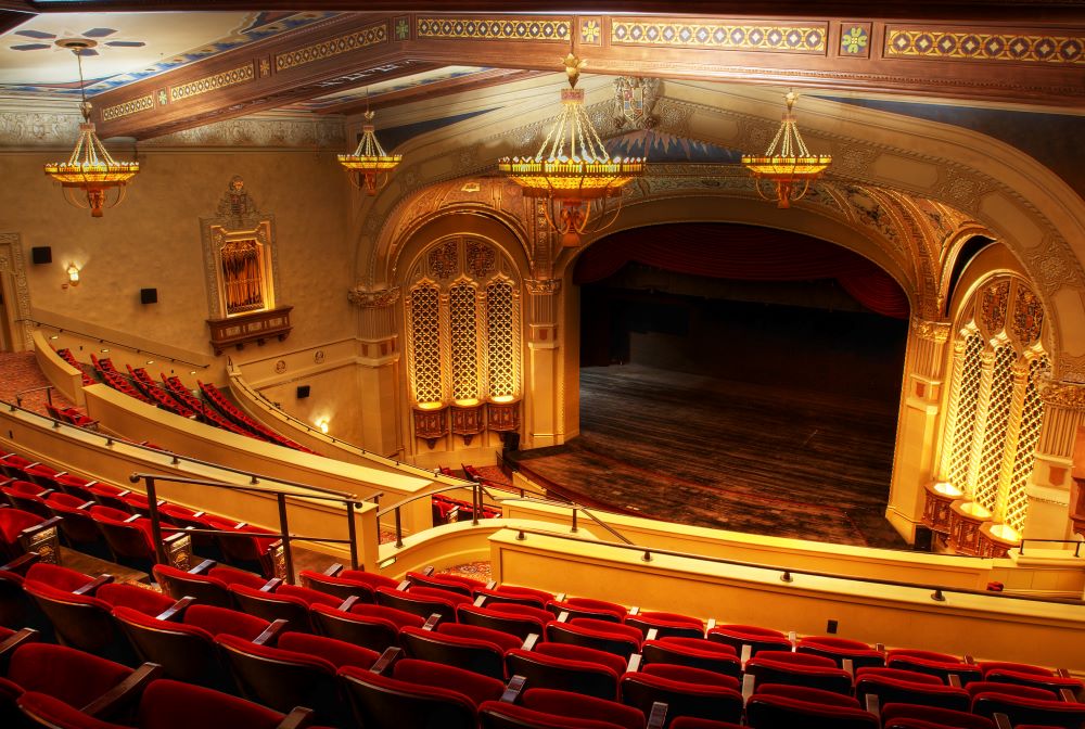 Photo from balcony of California Theatre. 