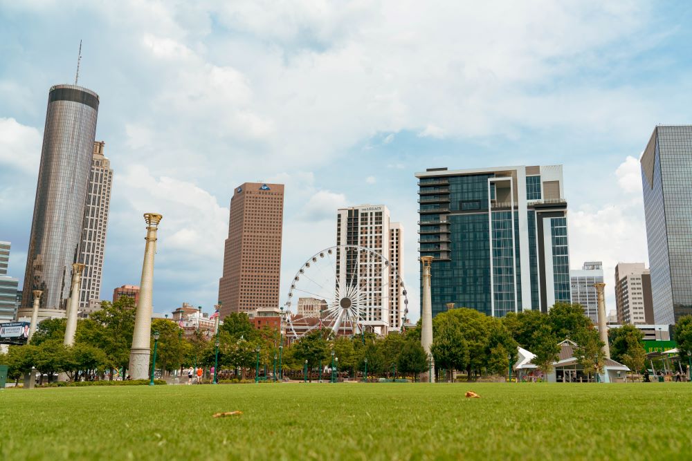 Photo of Centennial Olympic Park.