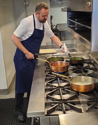 Chef Nicky Miscia at the Four Seasons Hotel Nashville. Credit: Gary Singh.
