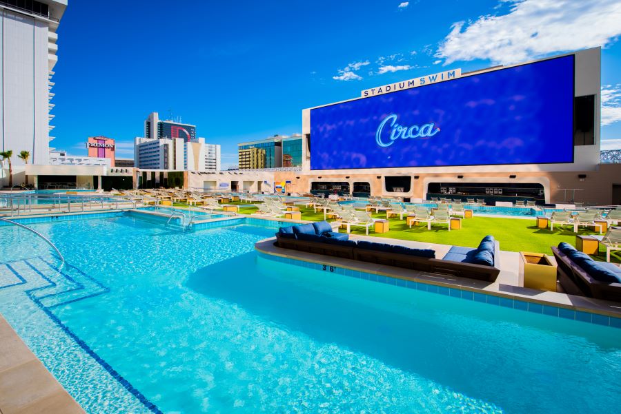 Stadium Swim Rendering. Circa Resort & Casino Las Vegas.