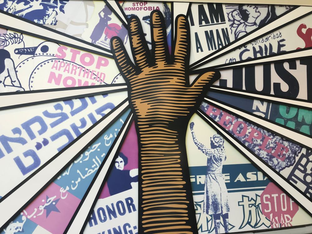 Photo of mural in National Center for Civil and Human Rights.