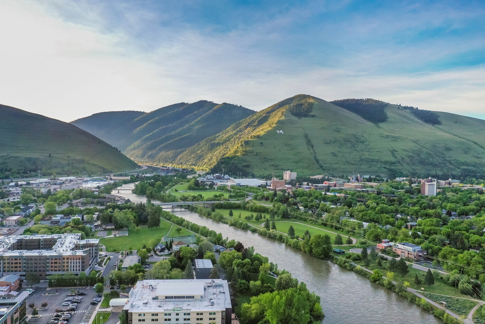 Clark Fork River and Mount Sentinel Missoula